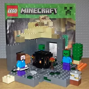 LEGO MINECRAFT SET 21119 - THE CAVE - GREAT CONDITION, INC INSTRUCTIONS - Picture 1 of 1