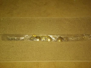 VINTAGE NWOT CAPTIVA WOMENS MEDIUM BELT FAUX SNAKE GOLD GENUINE LEATHER - Picture 1 of 7