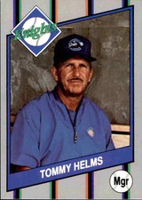 1990 Charlotte Knights Team Issue #19 Tommy Helms West Mecklenburg High ROY Card