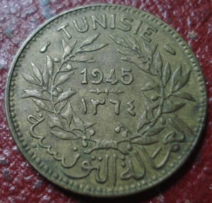 1945 TUNISIA 1 FRANC IN VF-EF CONDITION - Picture 1 of 2