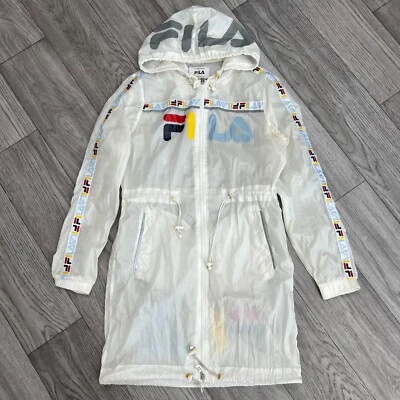 Fila Women's Lightweight Jacket Coat Big Logo Size M - Image 1 of 4
