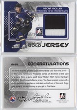 2010-11 ITG Heroes and Prospects Game-Used Gold Jersey Oscar Moller #M-35