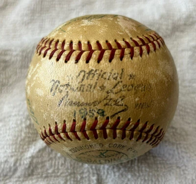 1959 PHILLIES Team SIGNED Baseball 21 Signatures -GEORGE SPARKY ANDERSON ROOKIE! - Image 1 of 4