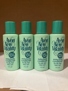 avon new vitality Plus NPD 1 fl oz extra body conditioner for oily hair 1982 Nos - Picture 1 of 4