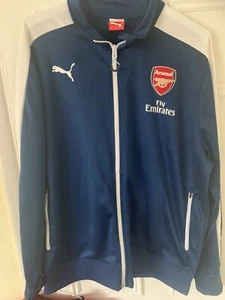 Men’s Blue Arsenal Tracksuit Zip Up Top Football XL Adult - Picture 1 of 6