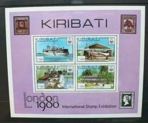 KIRIBATI 1980 London 1980 International Exhibition. SOUVENIR SHEET. MNH. SGMS116 - Picture 1 of 1