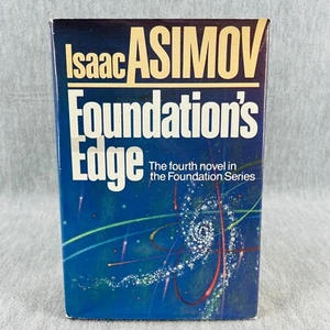 Foundations Edge by Isaac Asimov 1st Edition Hardback 1982 Vintage Scifi Fiction - Picture 1 of 9