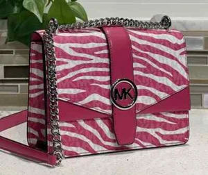 Michael Kors Greenwich Small Flap Shoulder Crossbody Chain Bag tote $498 - Picture 1 of 8