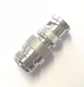 5 Pack BNC Male Plug to N Female Jack RF Coaxial Coax Adapter Connector UG-349 - Picture 1 of 3