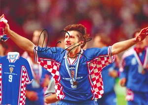 Davor Suker Croatia Hand Signed A4 Photo With Coa (3) - Picture 1 of 3