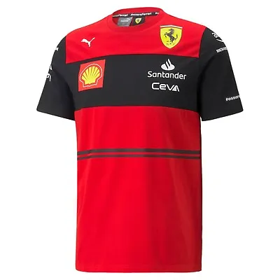 2022 Bambino Kid T-shirt Maglietta Scuderia Ferrari F1 75 Team Puma Sponsor  • 45€