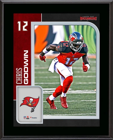 Chris Godwin Tampa Bay Buccaneers 10.5" x 13" Player Plaque Cover