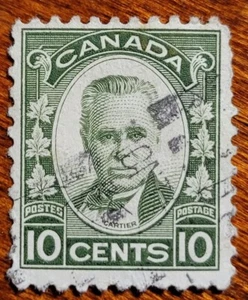Canada Scott#190 George-Etienne Cartier - Canadian Statesman 10c -USED-1931 - Picture 1 of 2