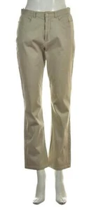 So Blue Womens Pants Size 8 Beige Solid Bootcut Chino Slacks Cotton Trousers - Picture 1 of 5