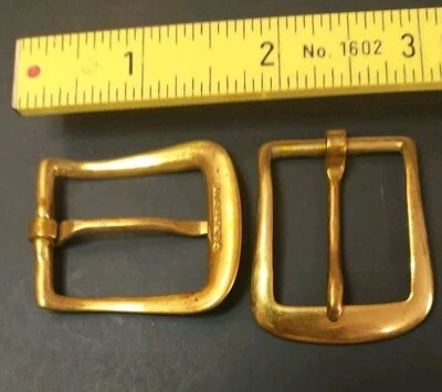  Hebilla de cinturón de bronce macizo nos  Foto 1 de 3