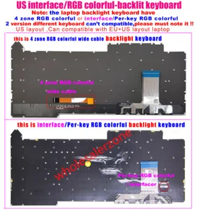 US Backlit Keyboard For Asus ROG G513 G513Q G513QM G513QY G513QE G513RM G513RW - Afbeelding 1 van 5