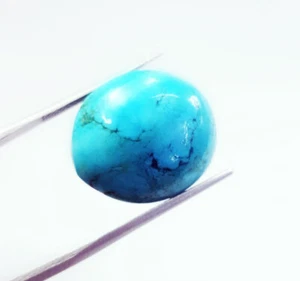 Piedras preciosas sueltas de 23,02 quilates con certificación turquesa azul natural sin calefacción sin tratar - Imagen 1 de 8
