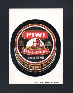 1974 Topps Wacky Packages Series 6 TAN BACK PIWI BLECCH NrMt - Picture 1 of 2