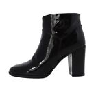 Auth CHANEL - G26152 Black Patent Leather Women's Boots
