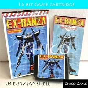 EX Ranza with Box and Manual Sega Mega Drive Video Game Console 16 bit MD card
