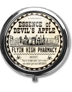 Vintage Style Devils Apple Pill Organizer Reisetasche - Bild 1 von 4