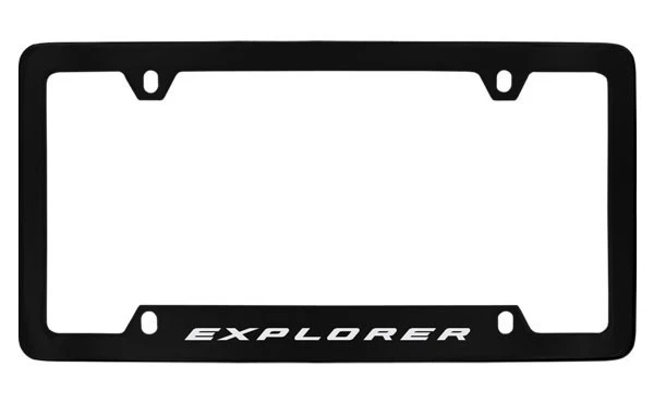 Soporte para marco de matrícula de metal recubierto negro Ford Explorer Foto 1 de 1