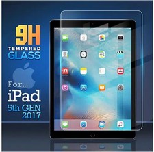 HD TEMPERED GLASS Invisible Screen Protector LCD GUARD fr APPLE iPad 9.7 5th GEN