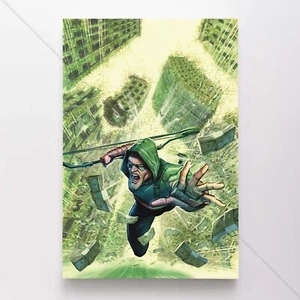 Green Arrow Poster Canvas DC Comic Book Cover Art Print #37415 - Bild 1 von 4