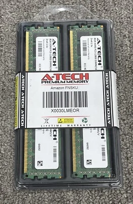 A-Tech 16GB Kit (2x8GB) DDR3 ECC RAM 1.5V 1600Mhz - Image 1 of 3