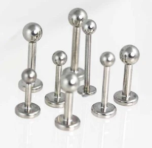 Borchie Labret in Titanio Solido Originale Elica - Labbra - Aree Orecchie - Tragus-Labret - Foto 1 di 1