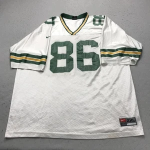 VINTAGE Green Bay Packers Jersey Mens 2XL White Nike Antonio Freeman #86 90s - Picture 1 of 11