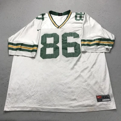 VINTAGE Green Bay Packers Jersey Mens 2XL White Nike Antonio Freeman #86 90s - Image 1 of 4