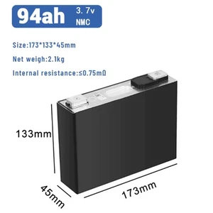 Cella Prismatica Litio Samsung SDI 94Ah NMC-3,7V - Perno singolo M8 - Foto 1 di 2