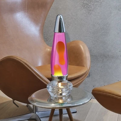 Mathmos Evo Candle Lava Lamp - Pink with Yellow Lava - image 1 of 4