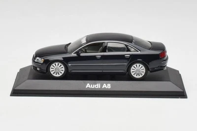 5010508123 Audi A8 D3 Mauritius Blue Metallic Minichamps 1/43 - Image 1 of 4