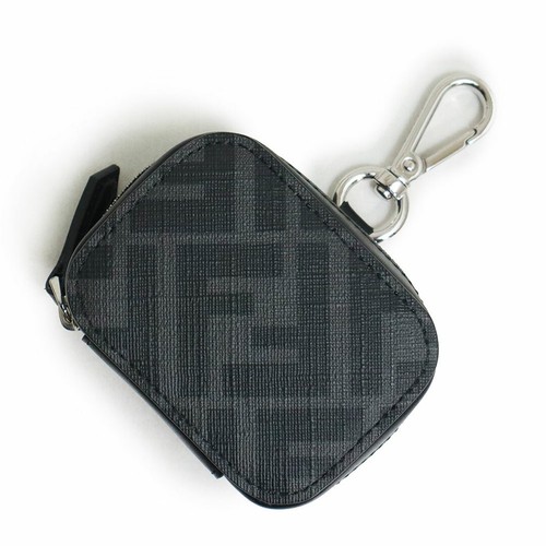 Custodia auricolari Fendi Zucca Airpods Pro custodia pelle di vitello rivestita in PVC tela