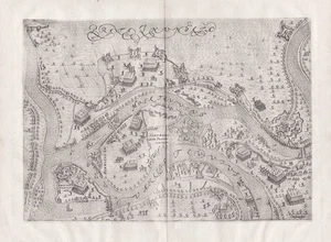 Fort Sint-Andries Heerewaarden Gelderland Nederland plan Kupferstich 1615 - Bild 1 von 1