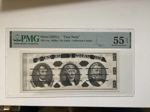 Giori Test Note Jefferson (ca. 1950s) PMG 55 EPQ - Picture 1 of 2