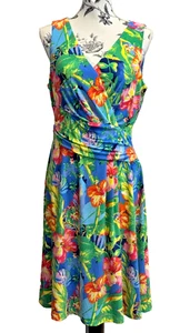 Neu mit Etikett Lauren Ralph Lauren Blumenkleid Größe 10 - Bild 1 von 13