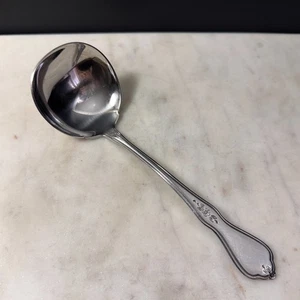 Oneida Profilo FIORE DEL MATTINO Mestolo Gravy Massiccio Inox Brunito 7-1/2" - Foto 1 di 5