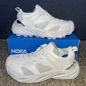 Hoka One One Hopara 2 Mens Size 12 Hiking Sandals White RAWW 1147650 NEW - Picture 1 of 8