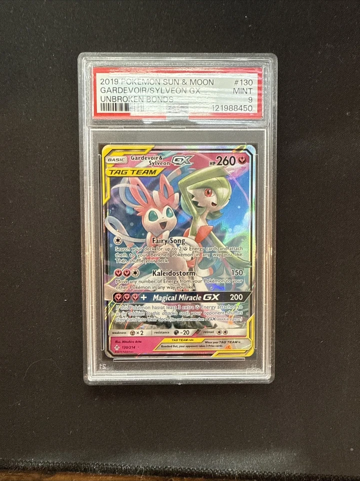 Pokemon Gardevoir & Sylveon GX 130/214 Tag Team Sun & Moon Unbroken Bonds - Image 1 of 2