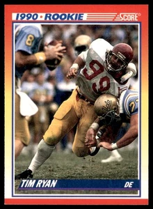 1990 Score - Tim Ryan #652 (RC) - Picture 1 of 2