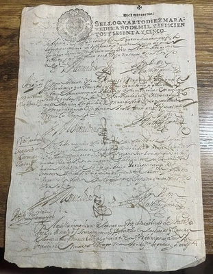 非常罕见日期 1675 年后中世纪西班牙殖民时代海盗黄金时代 — 第 1/2 张图片