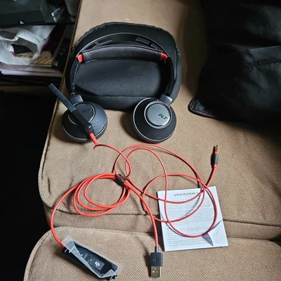 Poly Plantronics Blackwire C5220T USB-A Stereo Headset/pouch/manual  in mint con - Image 1 of 4