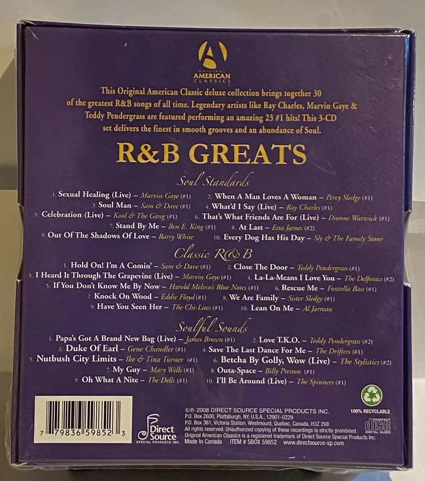 R&B Greats (3 CD) Various Artists New CD - Image 1 of 1