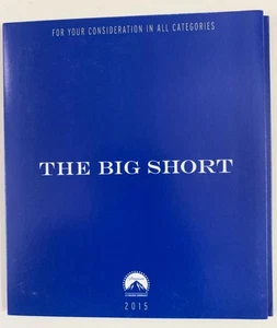 THE BIG SHORT: For Your Consideration DVD MOVIE FYC 2015  Academy Award Screener - Picture 1 of 4