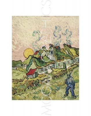 House and Figure 1890, van Gogh, Wall Art Print Poster  14" x 11"   350 - Image 1 of 2