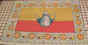 Juego ilimitado de 2 manteles para tetera de algodón pesado de doble cara - Imagen 1 de 6