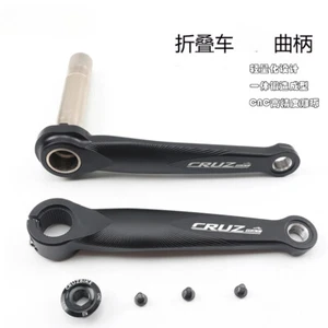Folding Bike Crankset Ultralight 170mm Hollow Tech Crank Arm Chainwheel Parts - Picture 1 of 18
